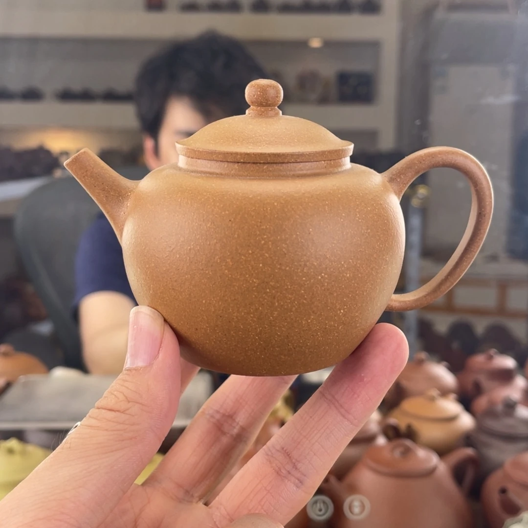 茶壶紫砂150cc金黄段茶壶