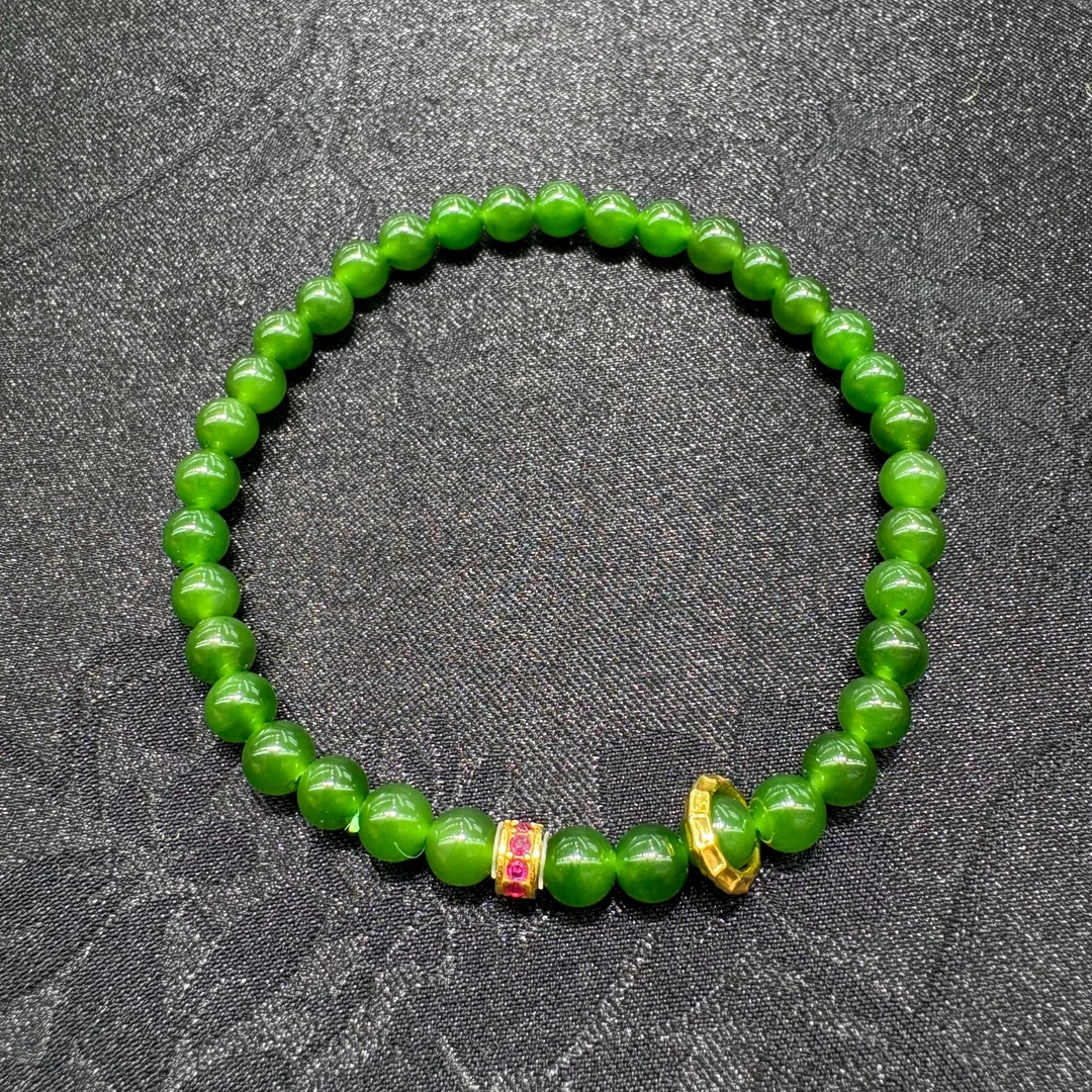 F3059 俄罗斯碧玉戒指和田玉18k