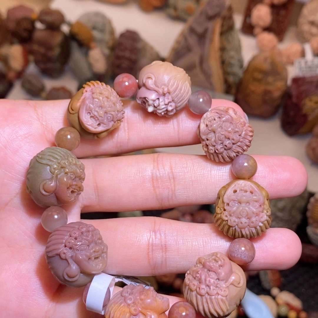 石英质玉（阿拉善玉）手串未镶嵌