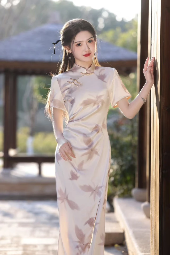 单层民国古风中式新款改良2025旗袍女气质复古少女年轻连衣裙夏季