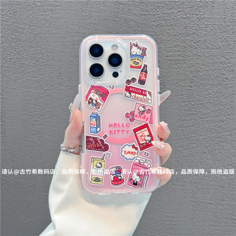 炫彩磁吸适用苹果16/iPhone/华为手机壳防摔15promax爆款pura70潮