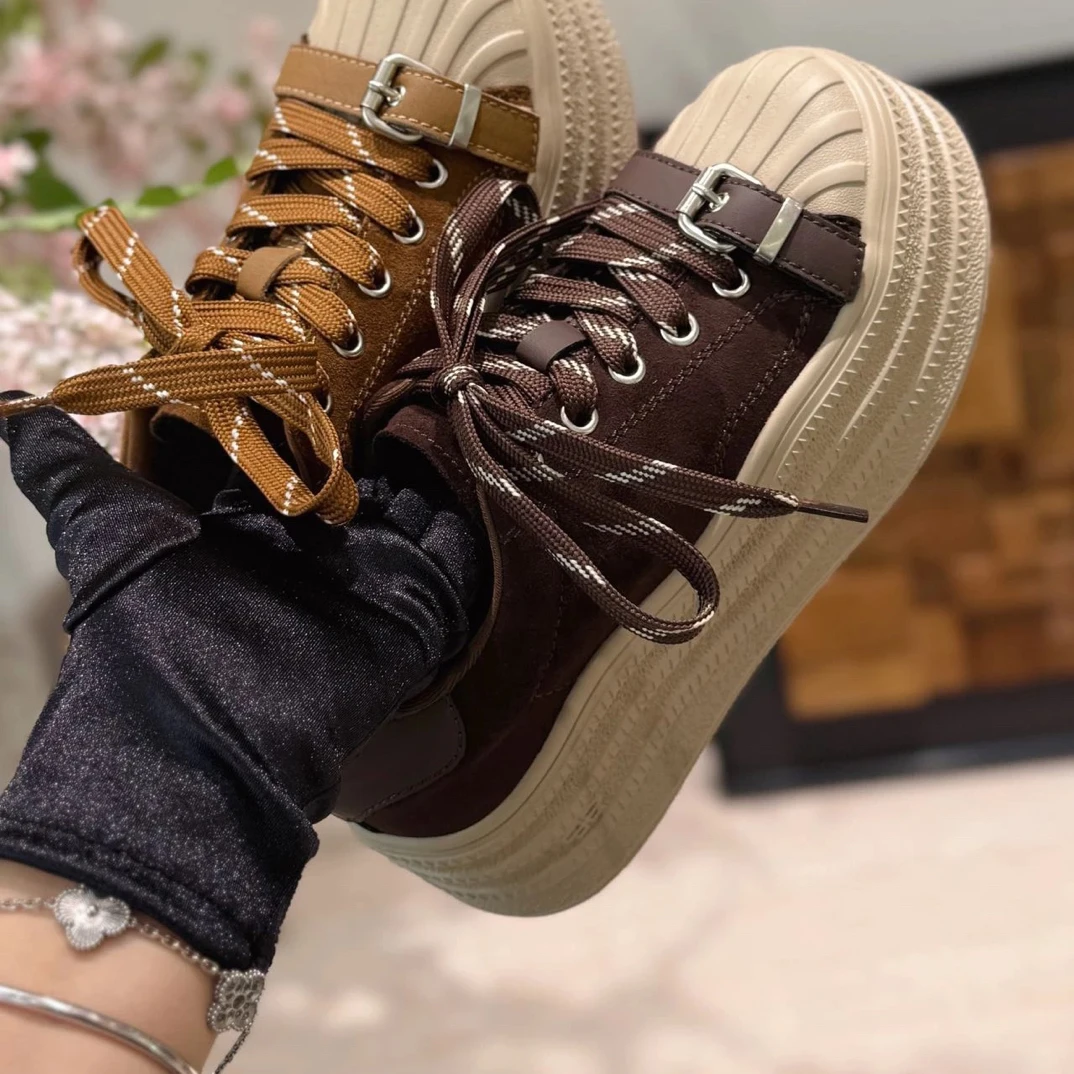 G高货潮厚底松糕轻便美拉德板鞋607-250