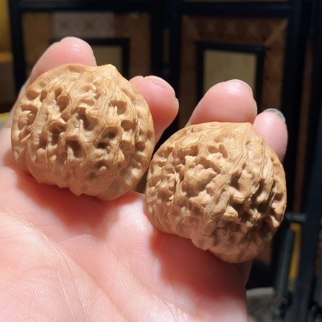 文玩核桃把件41龙脉元宝全品