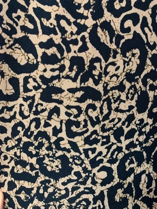 黑豹纹 水晶天香布料