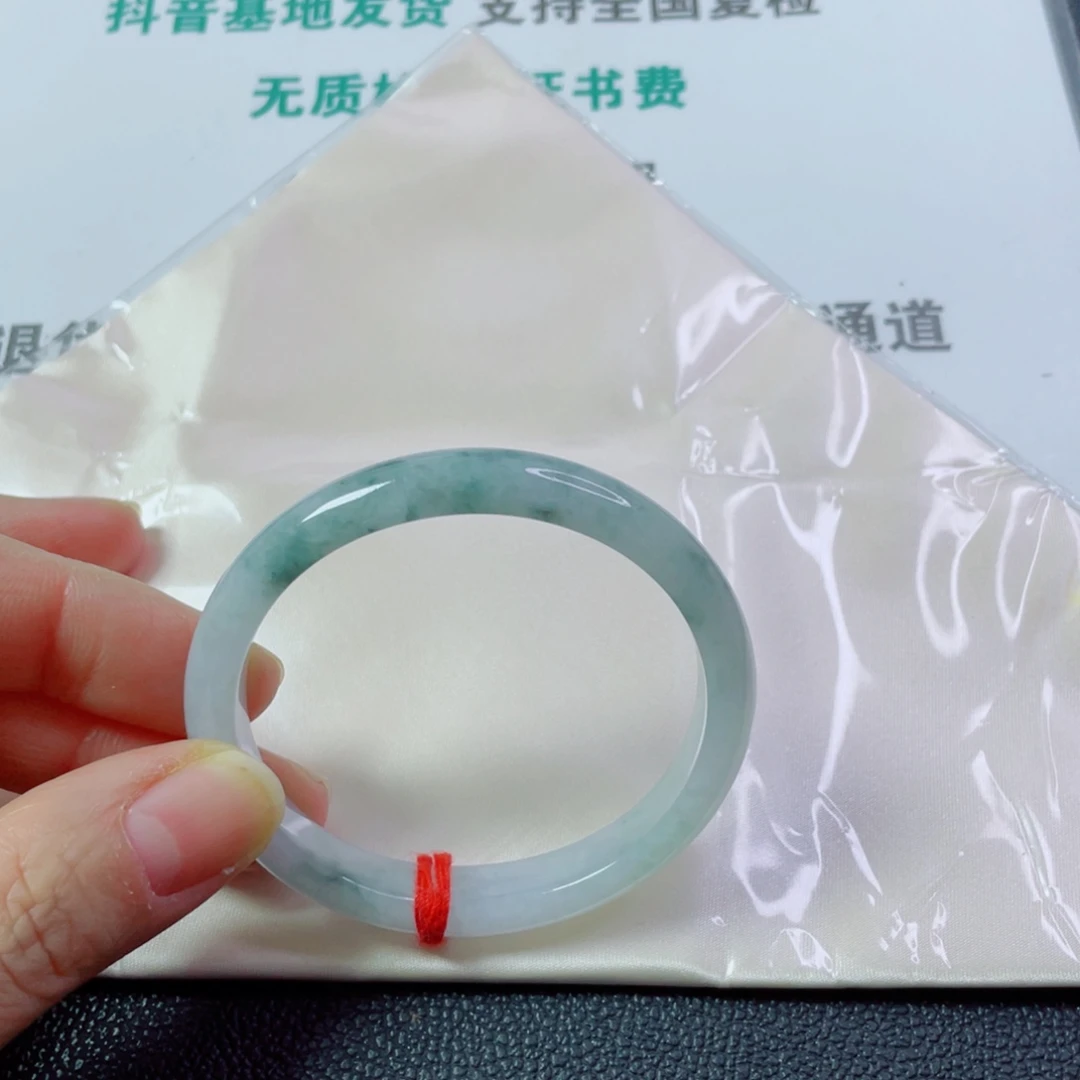 翡翠未镶嵌手镯贵妃镯54宽10厚7.5