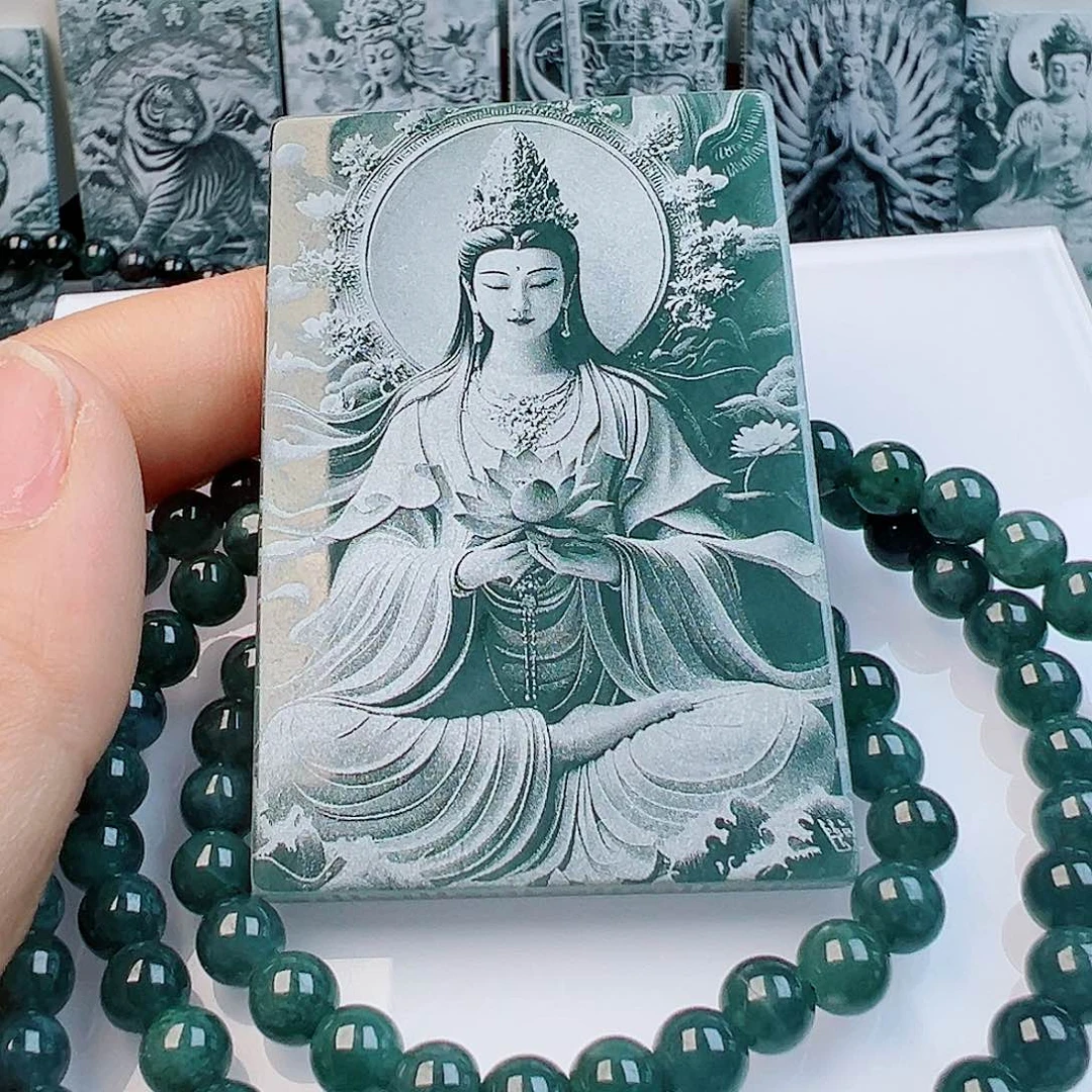 翡翠未镶嵌颈饰111