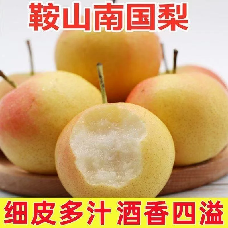 正宗东北鞍山南果梨新鲜网红水果酸甜多汁口感爽脆