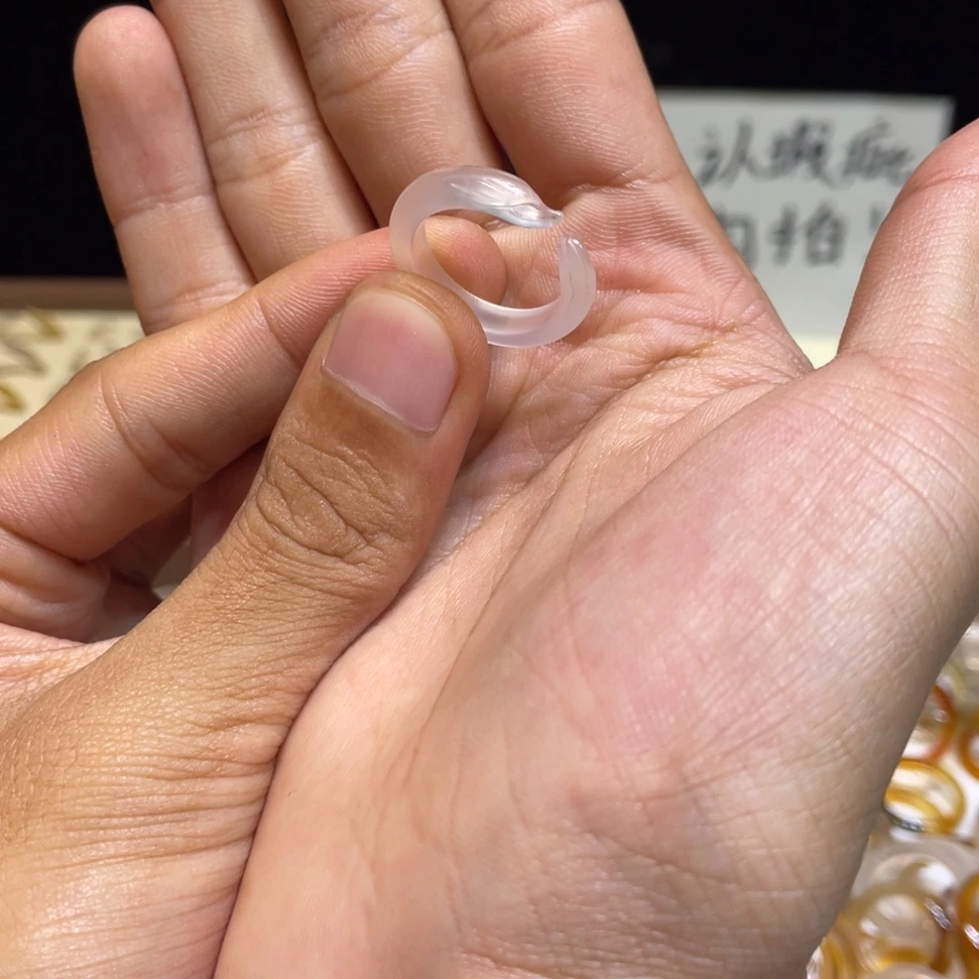 玛瑙/玉髓未镶嵌戒指30号港14