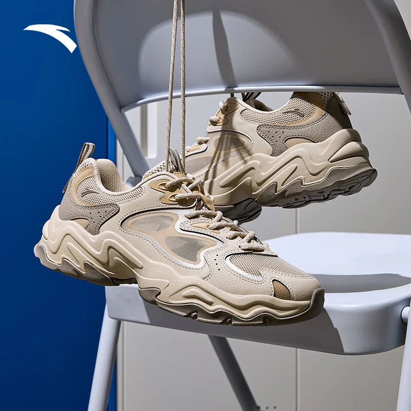 安踏陨石VENT休闲2025夏季软底厚底增高透气情侣老爹鞋112528858