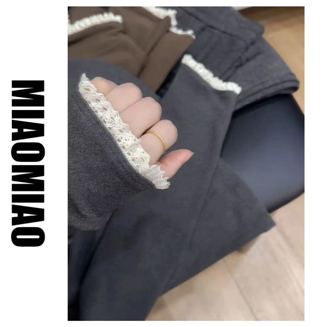 慕斯绒花边蕾丝」保暖搭配神器！秋冬可外穿绒感内搭高级感上衣535#
