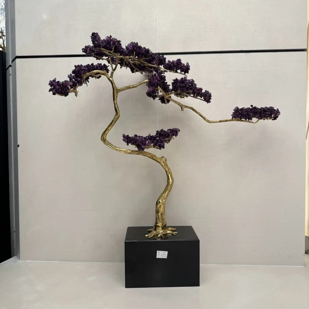 【本尼家】AP403迎客松艺术摆件 100*38*103cm