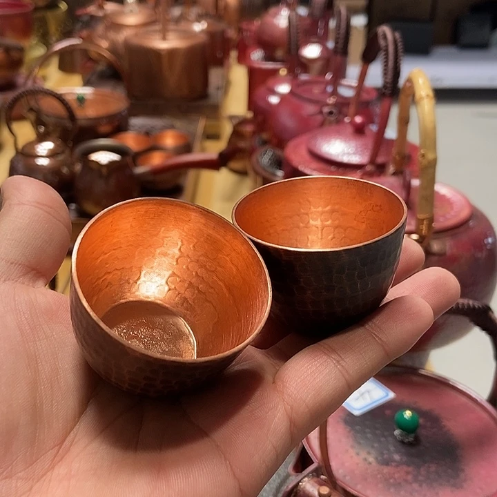 纯手工制作紫铜杯