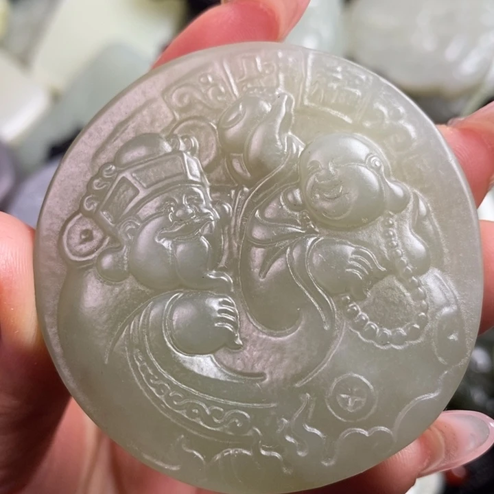 和田玉未镶嵌颈饰