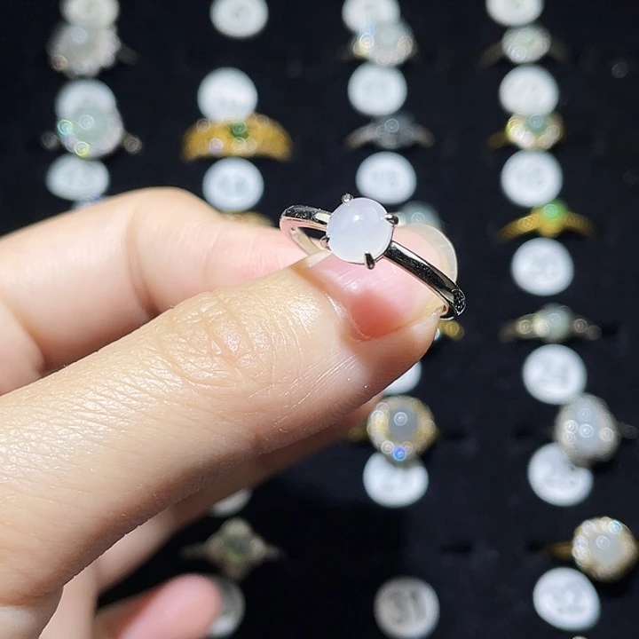 翡翠未镶嵌戒指戒指