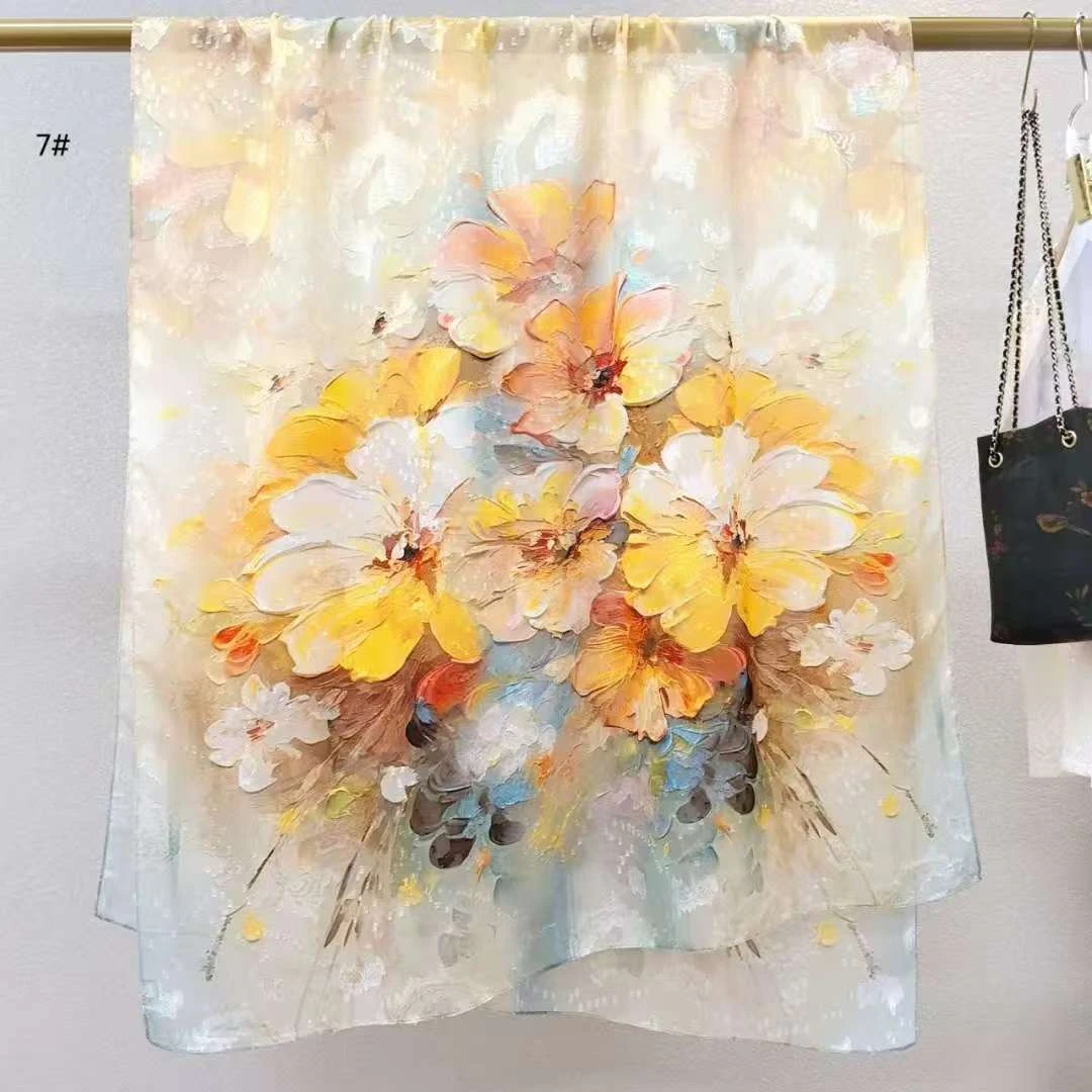 【蕊游慕】90*180香云剪花薄款爆款国风提花高端百搭丝巾