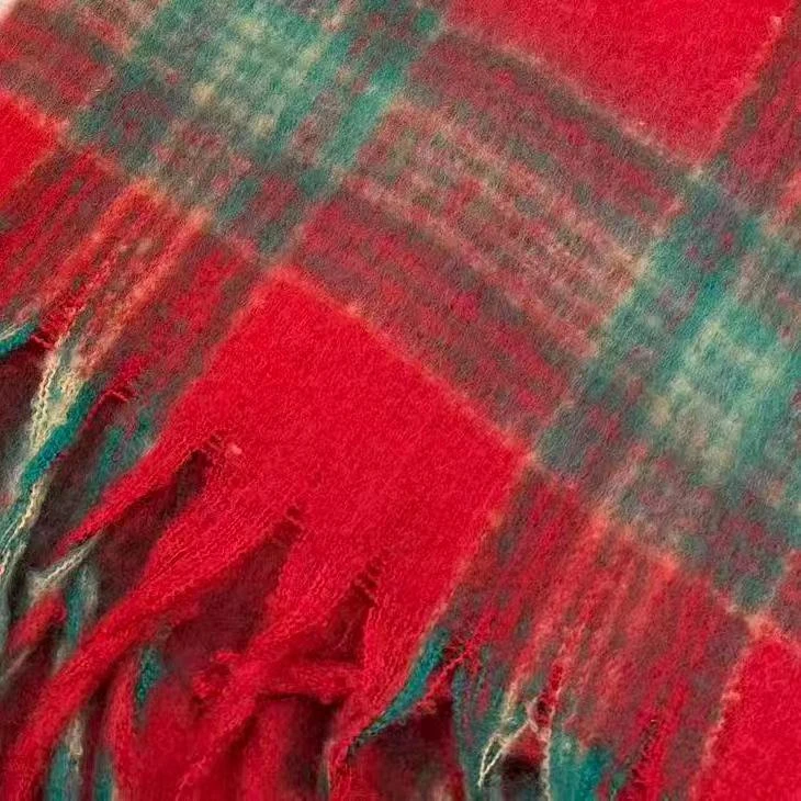 窦元囍冬季时尚女装围巾纯色时尚百搭柔软复古老钱风秋冬