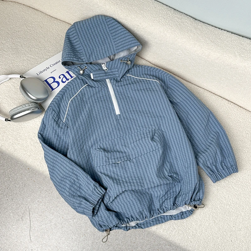 春季男大童冲锋衣外套新款中大童防水夹克户外运动儿童装上衣2537