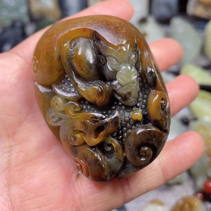 和田玉未镶嵌挂件