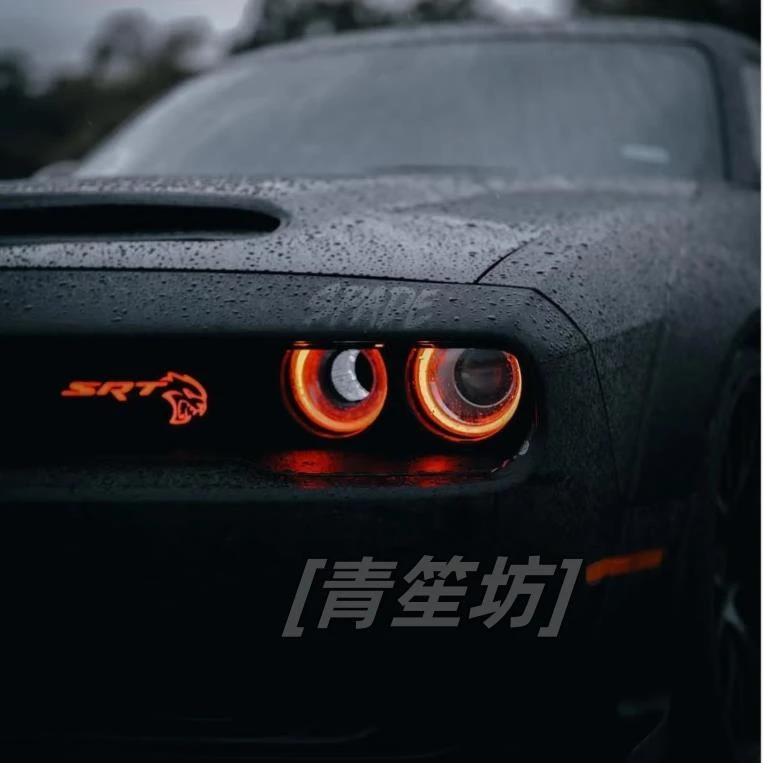 道奇挑战者SRT汽车发光画高级氛围感LED车灯画房车库装饰画客厅