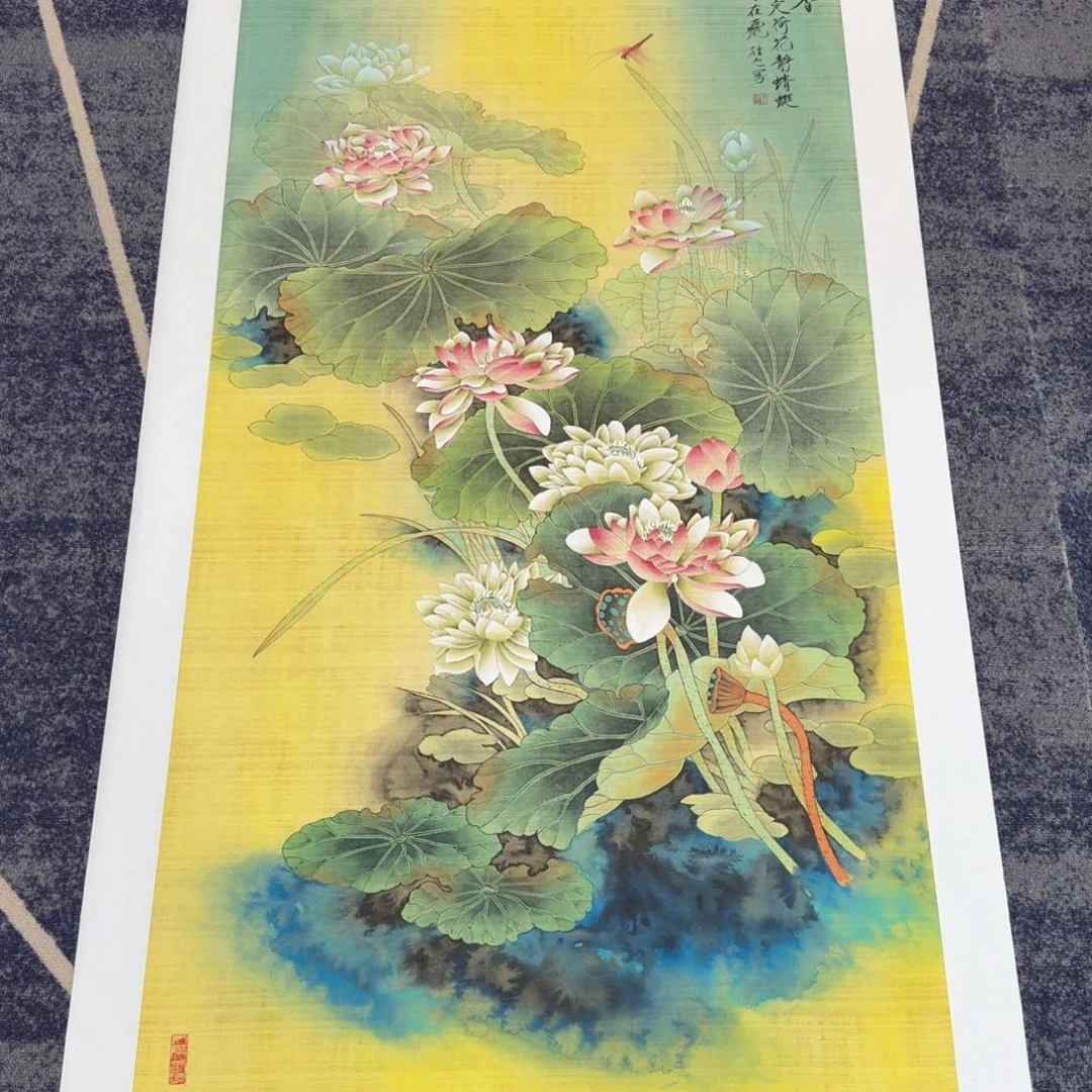 国画国画作品山水花鸟纯手绘