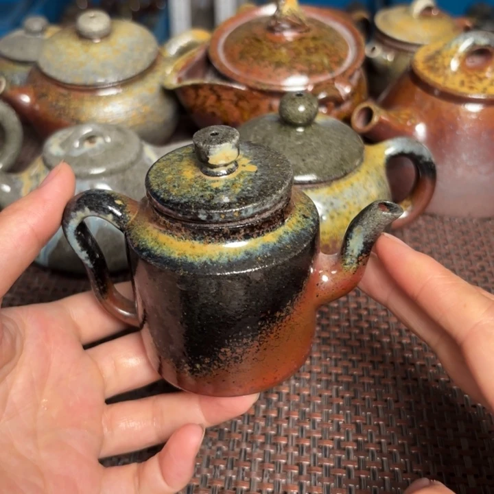 茶杯紫砂小汲直壶130
