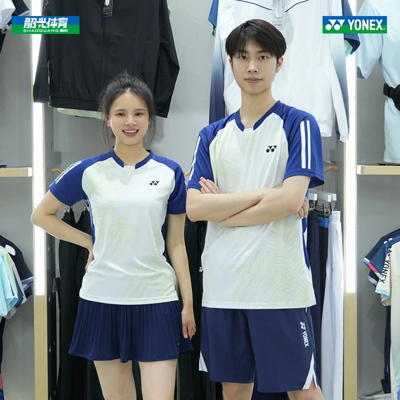 2025新款YONEX尤尼克斯羽毛球服男女款运动服透气速干短袖110025