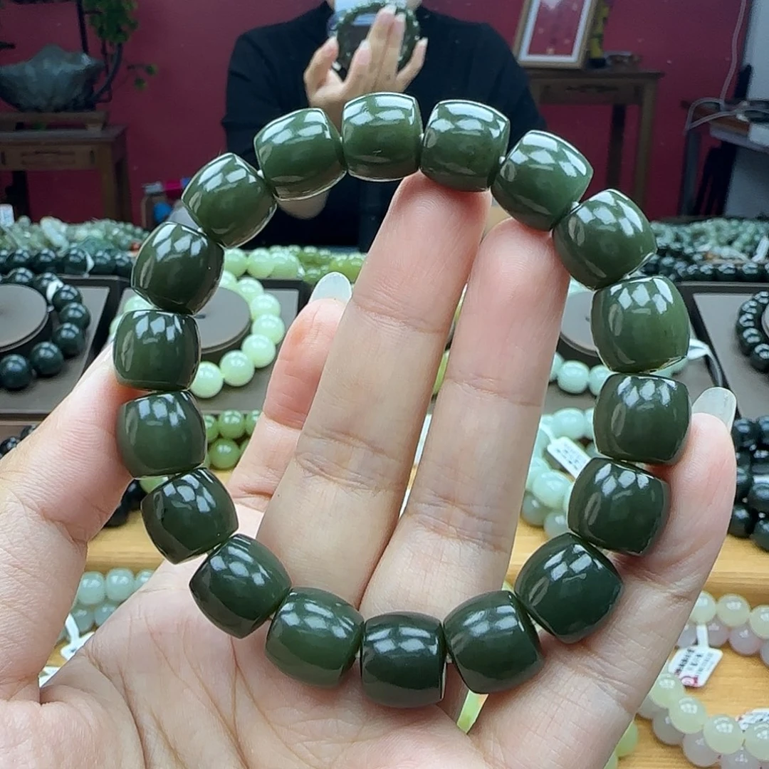 和田玉未镶嵌手链