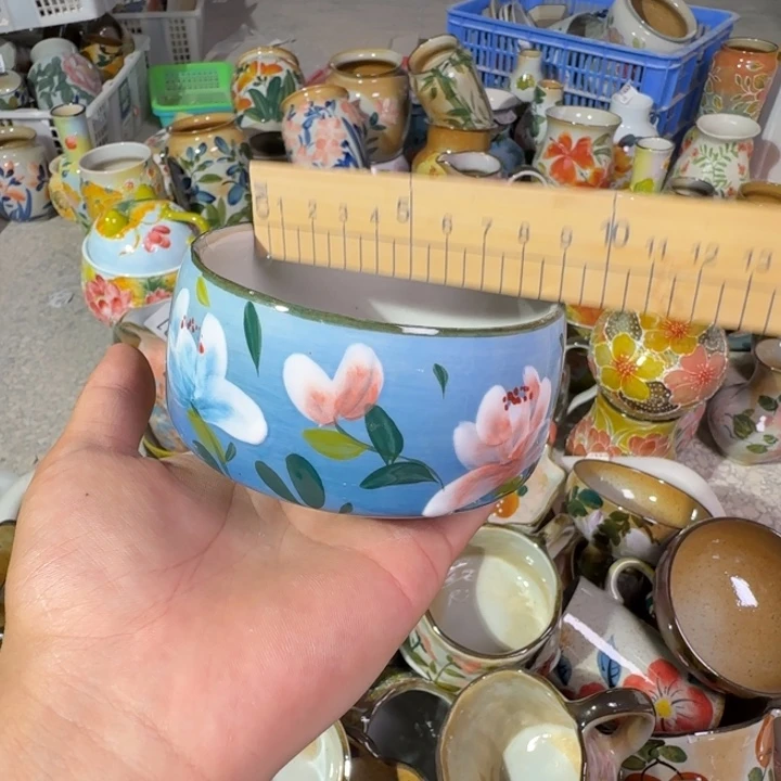 釉下彩手绘（微瑕慎拍）34