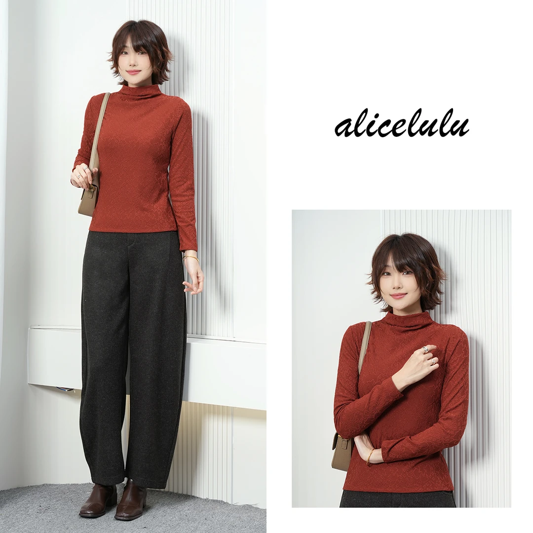 alicelulu 时髦秩序.时尚打底衫优雅显瘦百搭时髦 S2145867U