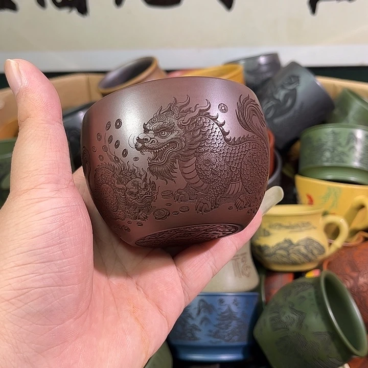 茶杯紫砂全手工紫砂主人杯