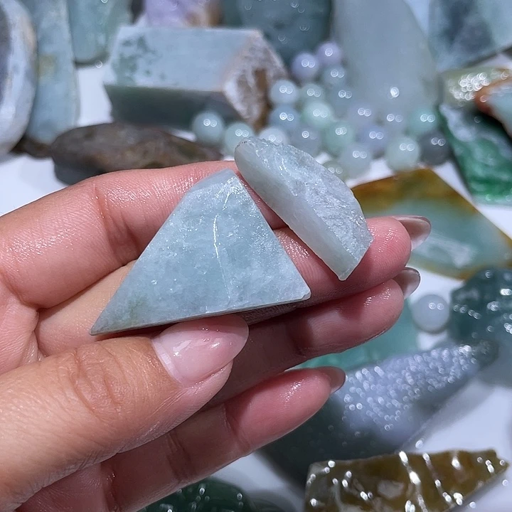 翡翠散珠翡翠边角料