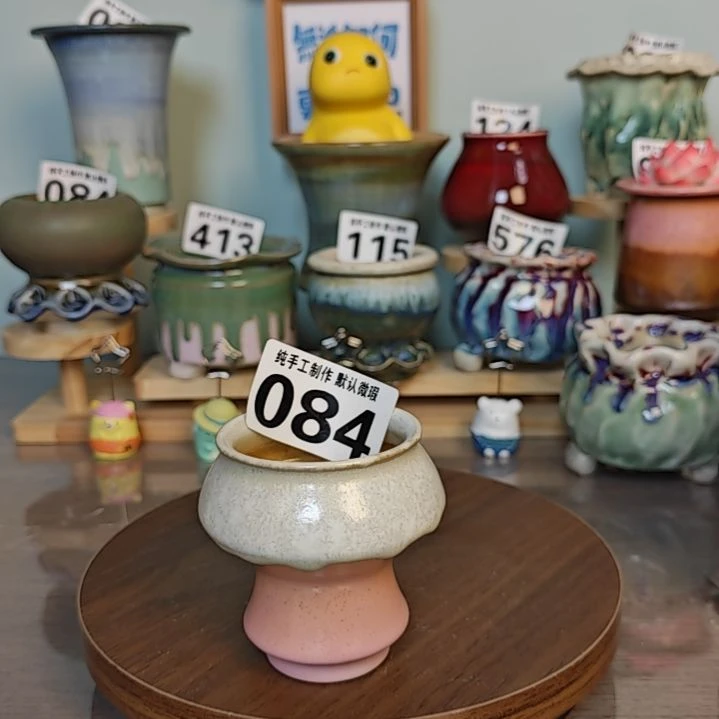 景德镇手工陶瓷盆 口6