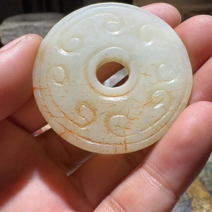 和田玉（糖玉）颈饰未镶嵌云****9