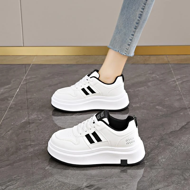 断码特步追云女鞋小白鞋2025新款春夏爆款增高厚底鞋小个子运适配