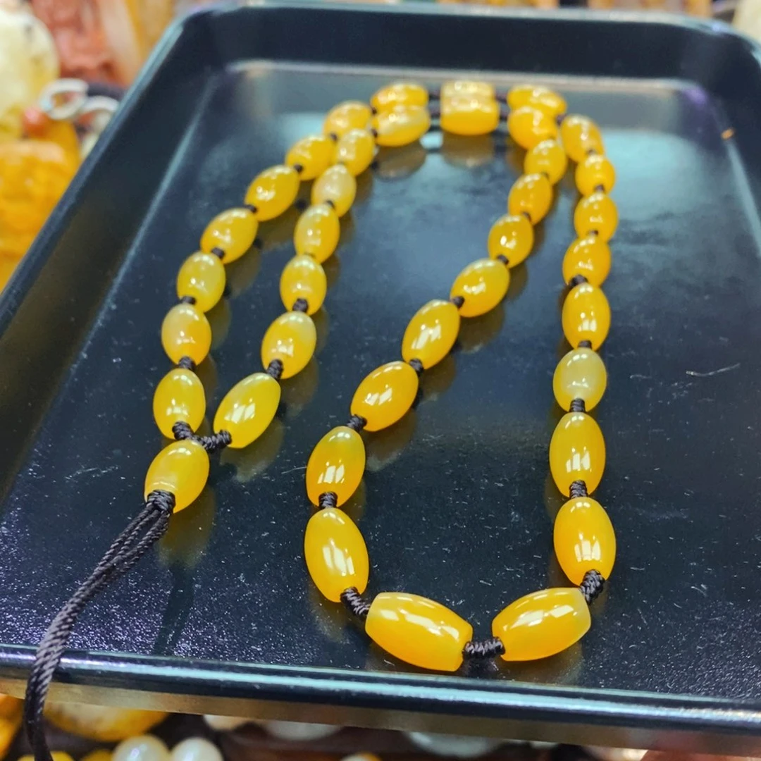 未镶嵌石英质玉（黄龙玉）吊坠(不含链)