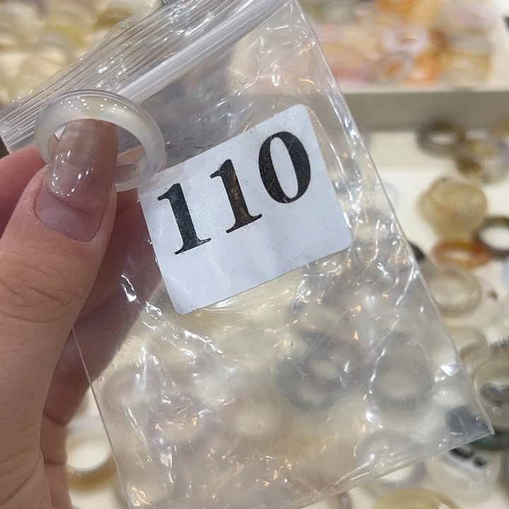 合金戒指玛瑙/玉髓110港18