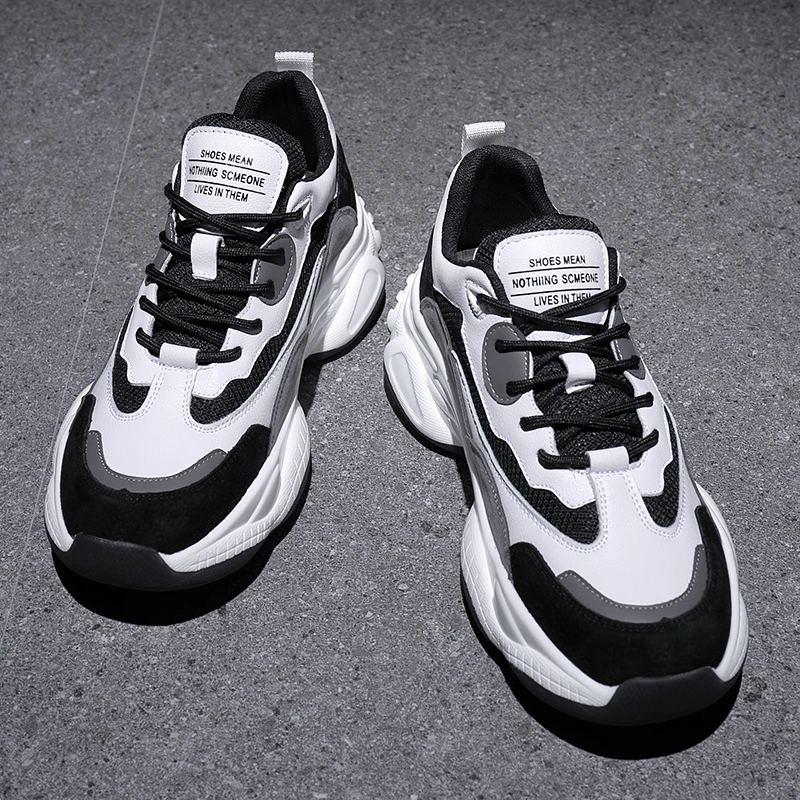 特大码男鞋45秋季加肥加宽透气46熊猫老爹鞋47休闲情侣运动鞋48