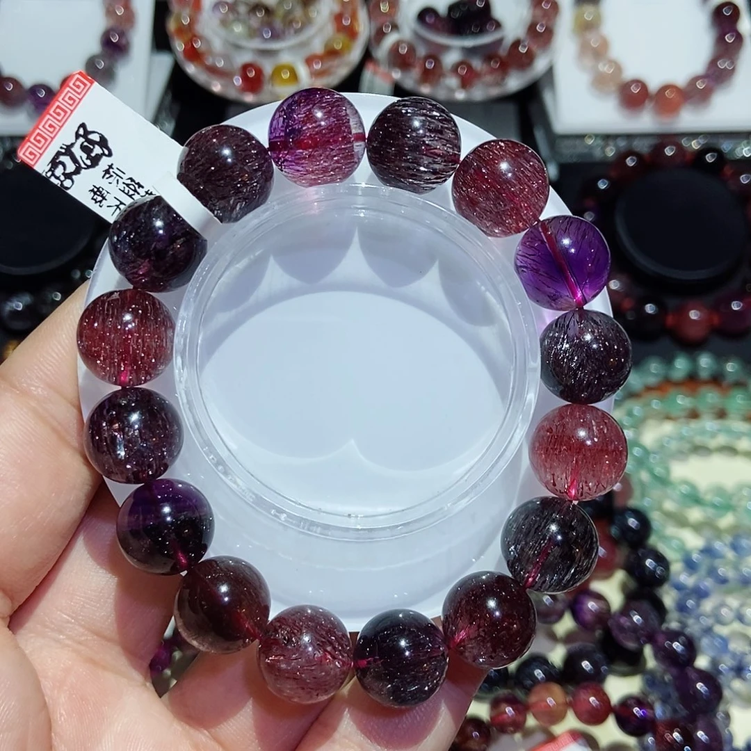 未镶嵌手链水晶黑加仑14