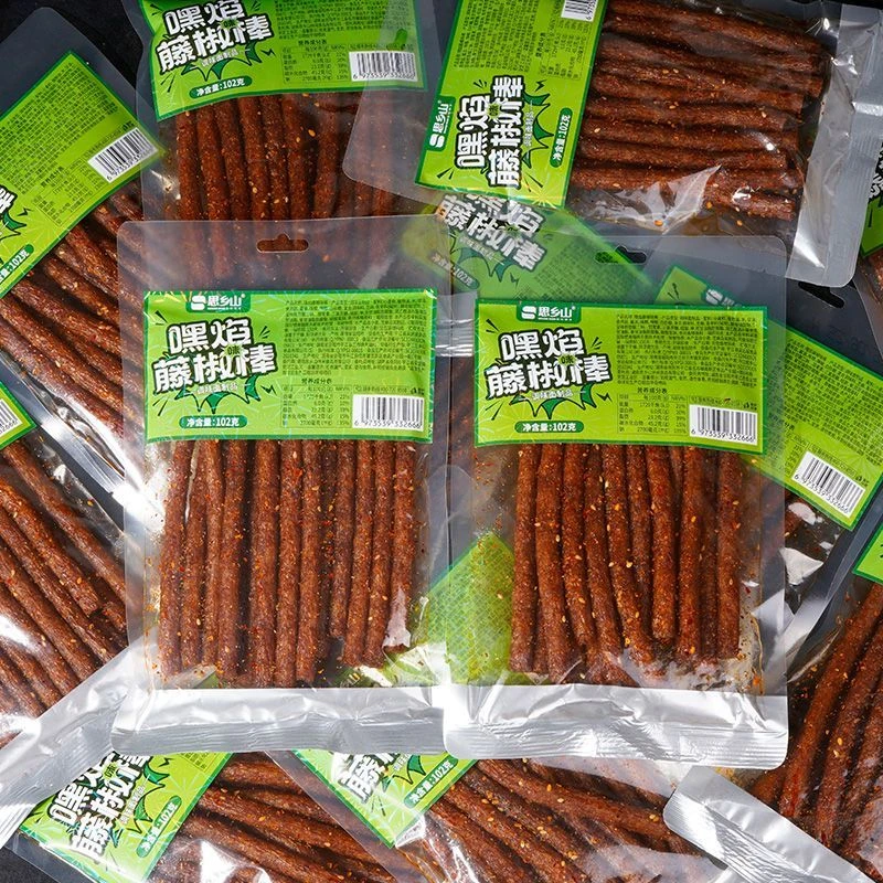 思乡山嘿焰藤椒棒1包童年湖南特产平江麻辣小吃解馋辣片爆款零食