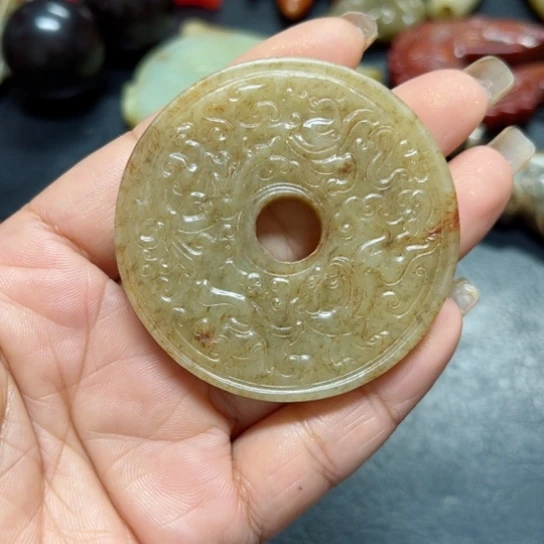 吊坠白玉菩提把件