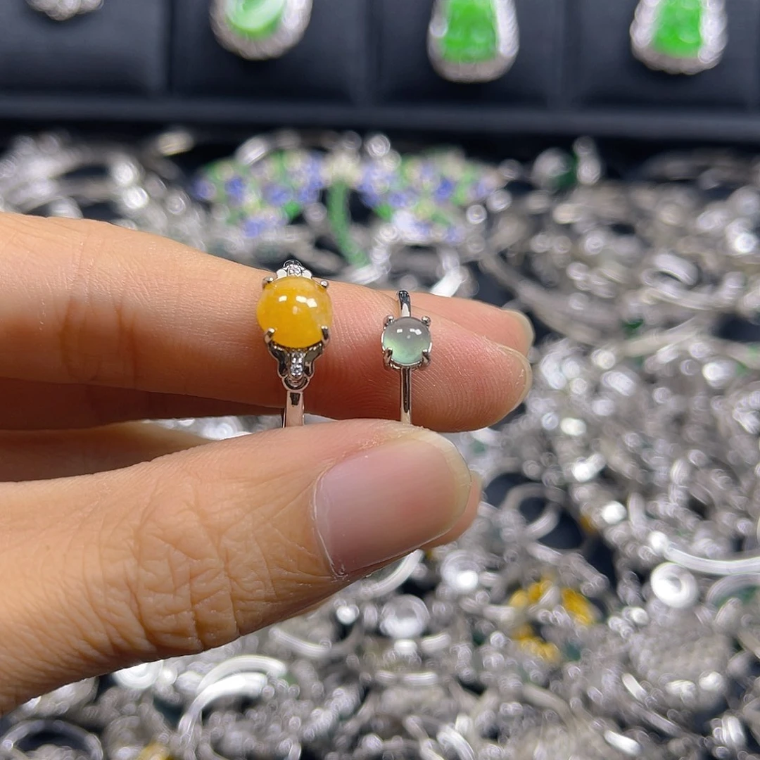 未镶嵌戒指翡翠天然A货