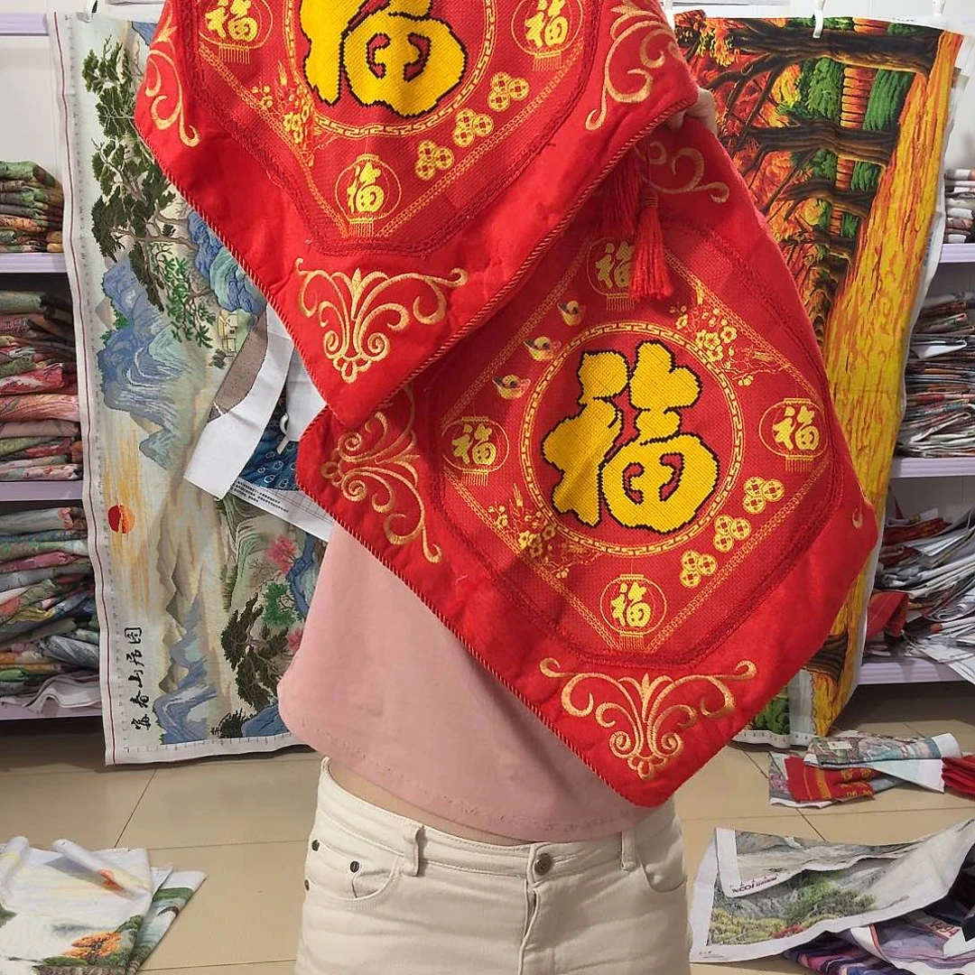 棉十字绣成品出售