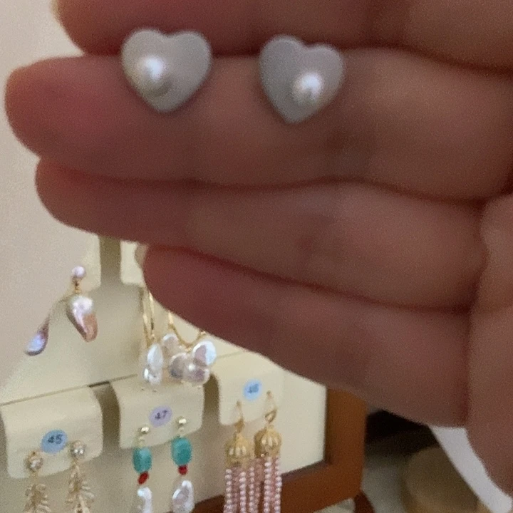 淡水珍珠耳饰未镶嵌