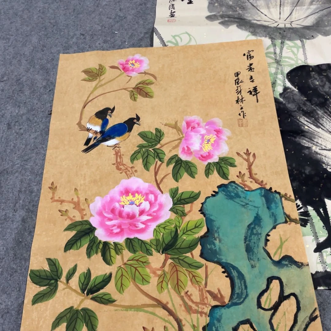 国画国画作品画心一张