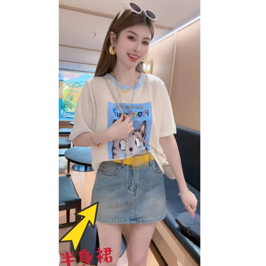 【月月专享】夏季新款-素人百搭牛仔半身裙 XXJ-Z00429