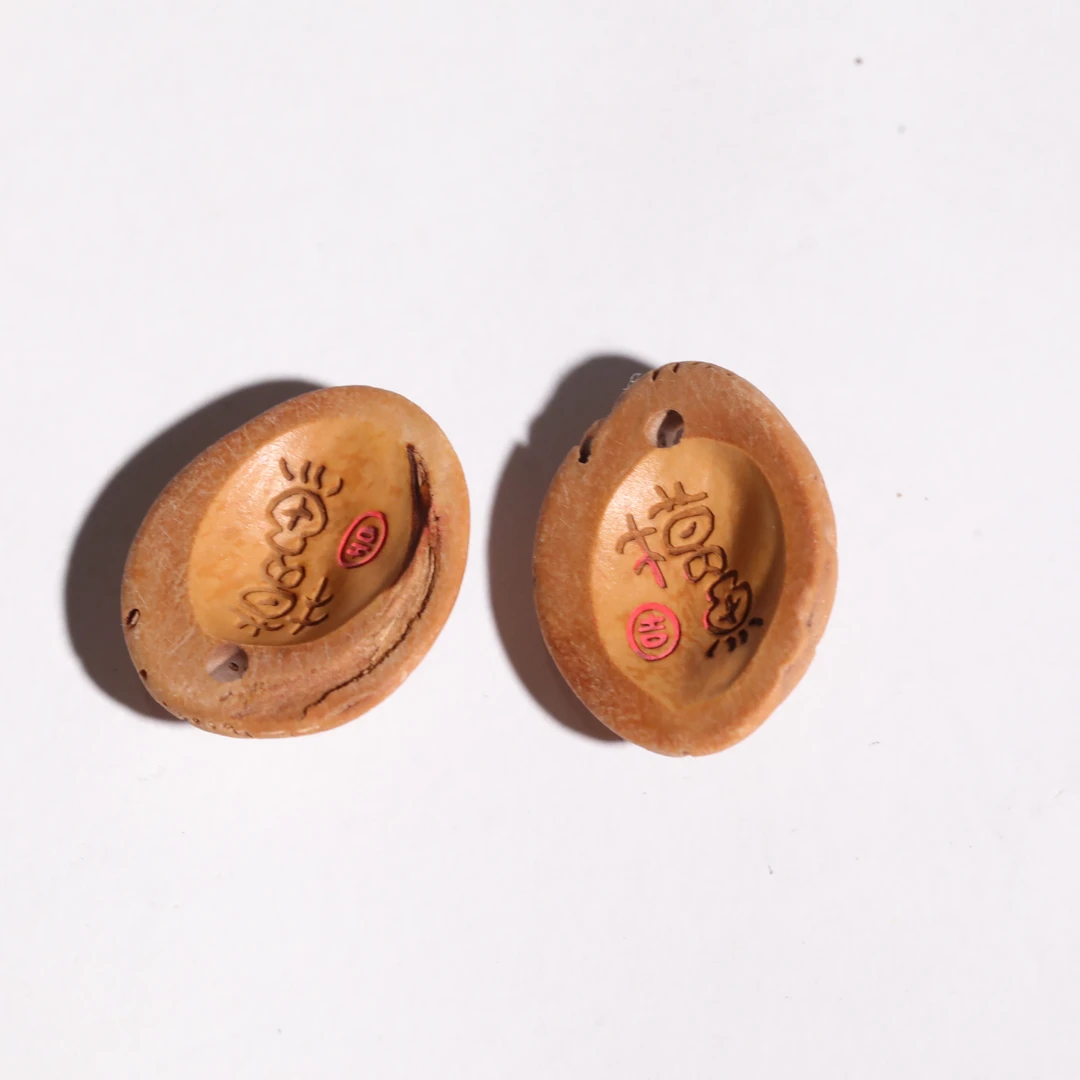 【表哥专属】 桃核趣味卡子挂件配饰（发一）约22*18*7mm  1811-2452
