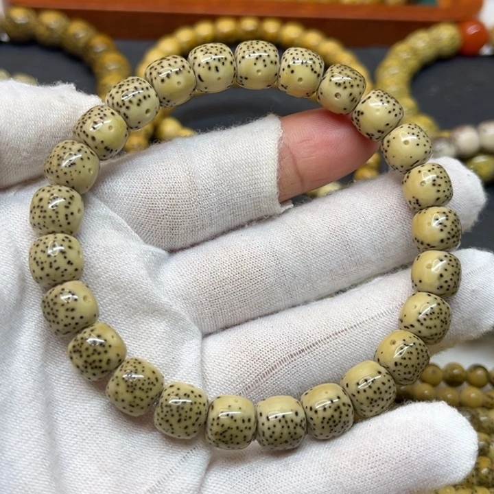 手串星月菩提原生态石玉料卡9