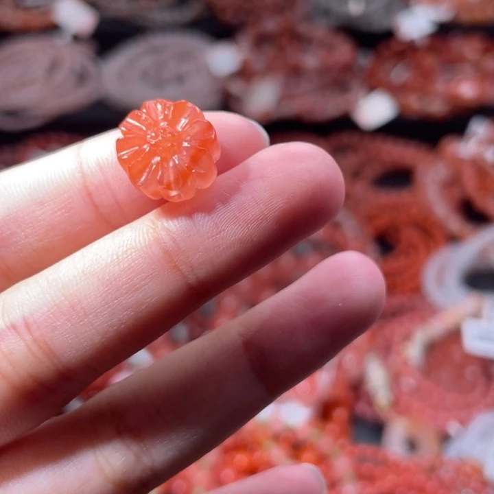 南红玛瑙未镶嵌配饰手串小雏菊1487