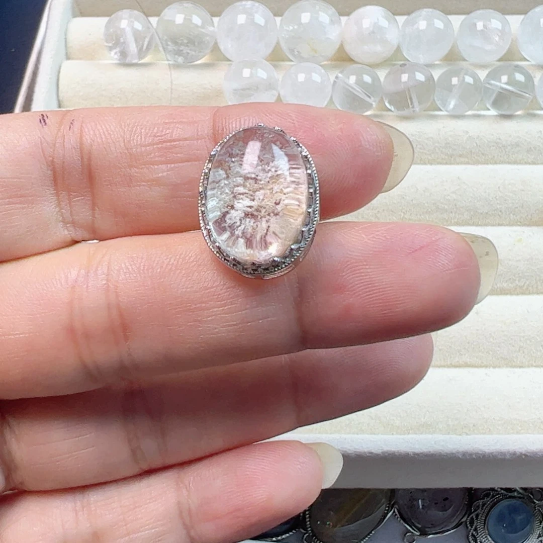 水晶手链银S925镶嵌✎****
