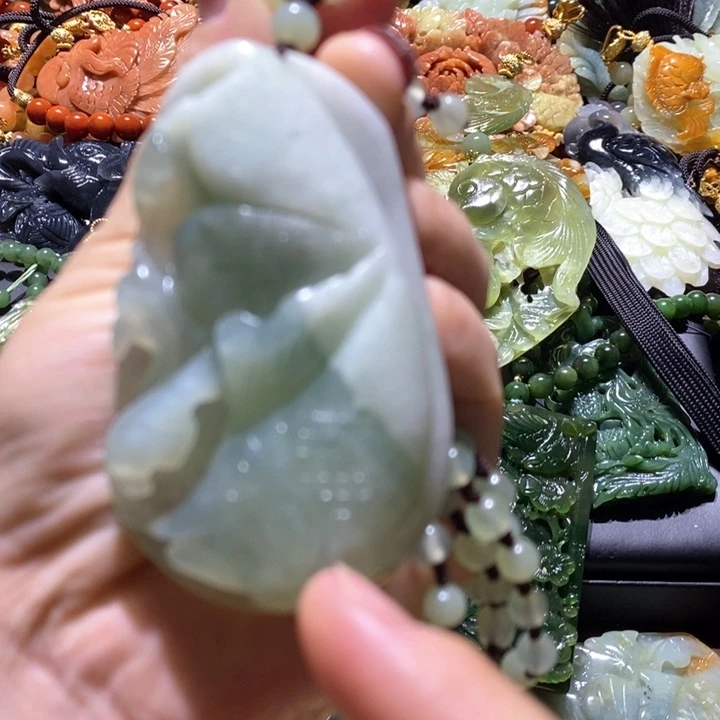 岫玉毛衣链未镶嵌